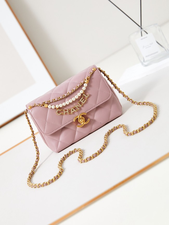 Chanel MINI FLAP BAG AS4986 pink