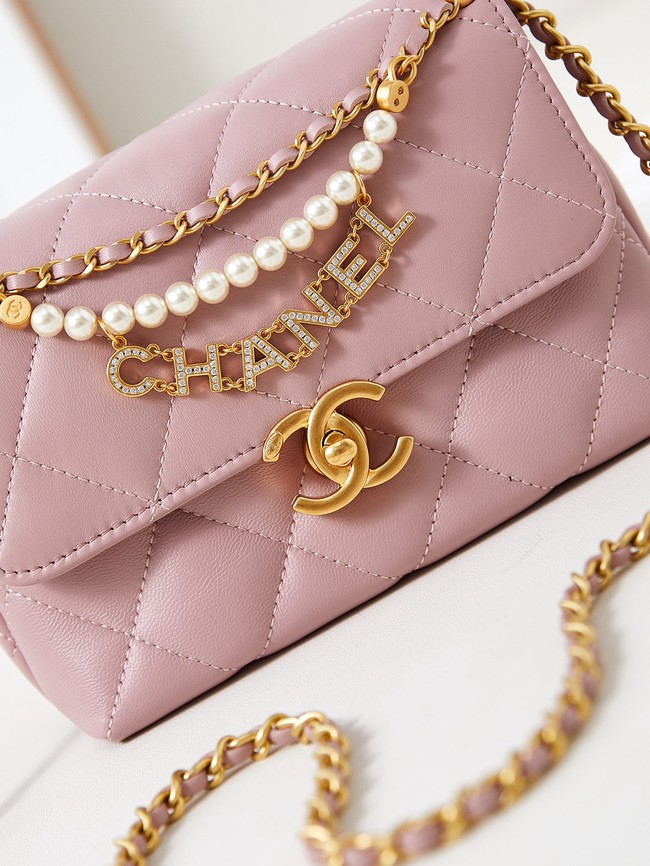 Chanel MINI FLAP BAG AS4986 pink