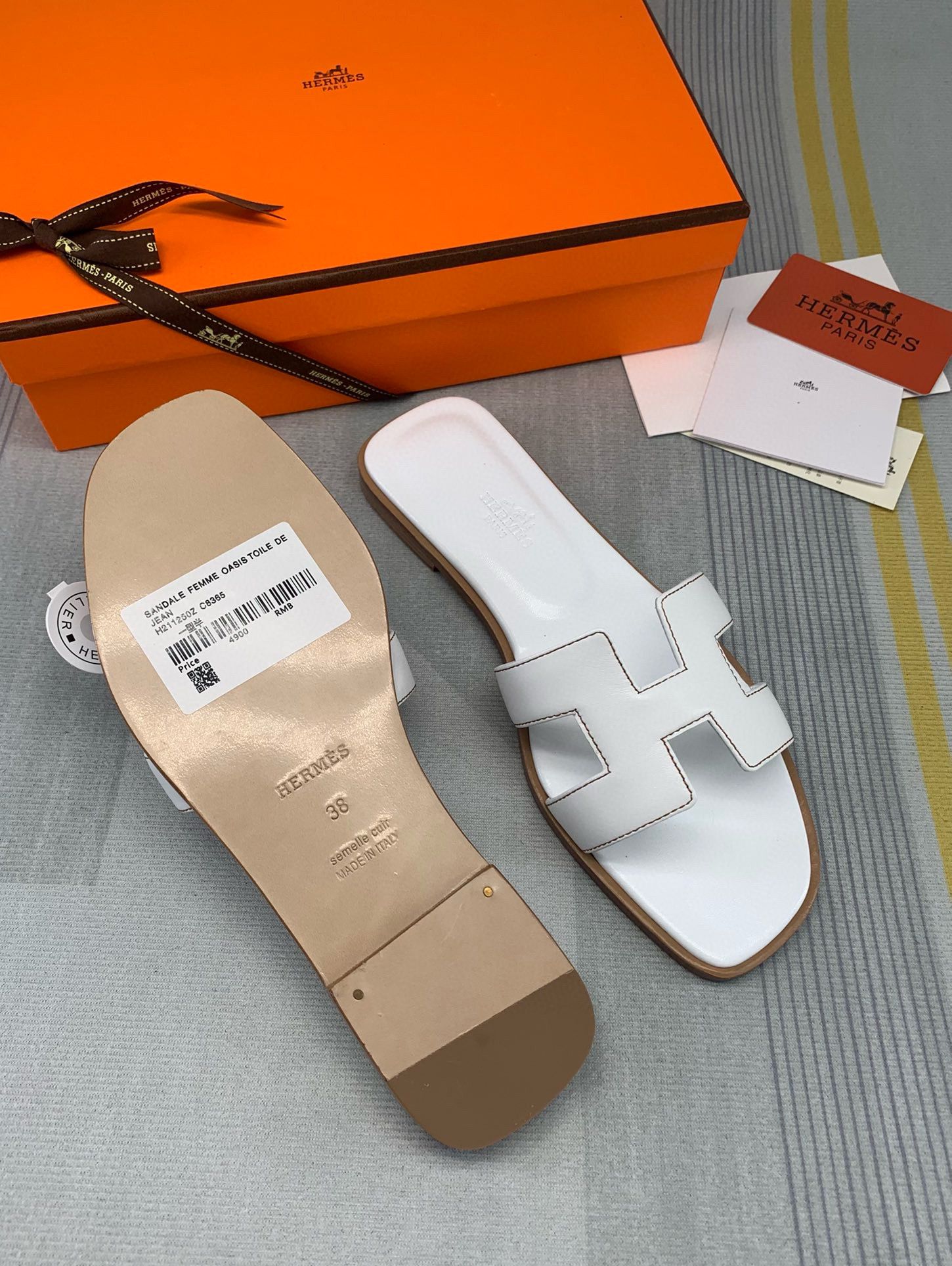 Hermes Shoes HMS56268 White