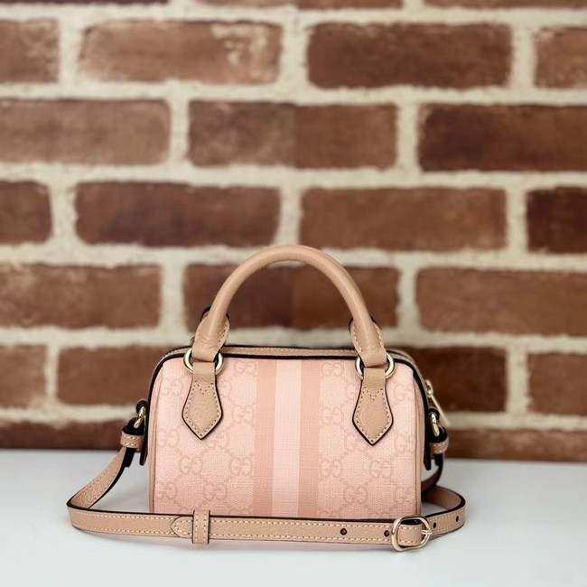 GUCCI OPHIDIA GG MINI TOP HANDLE BAG 772053 Dusty pink