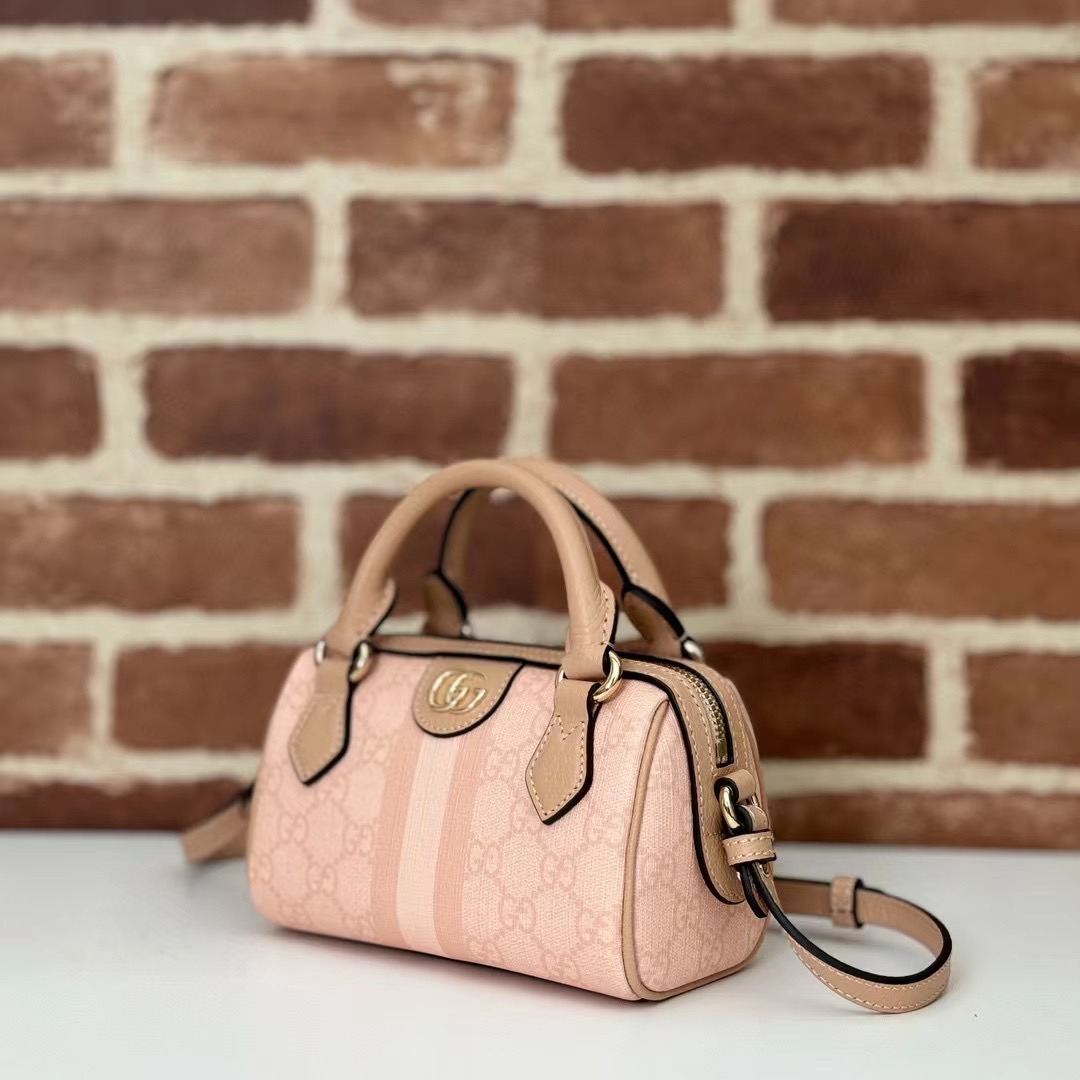 GUCCI OPHIDIA GG SUPER MINI BAG 781490 Dusty pink