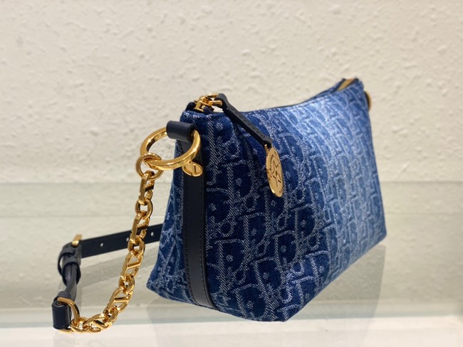 DIOR Blue Denim Dior Oblique Jacquard M3202 