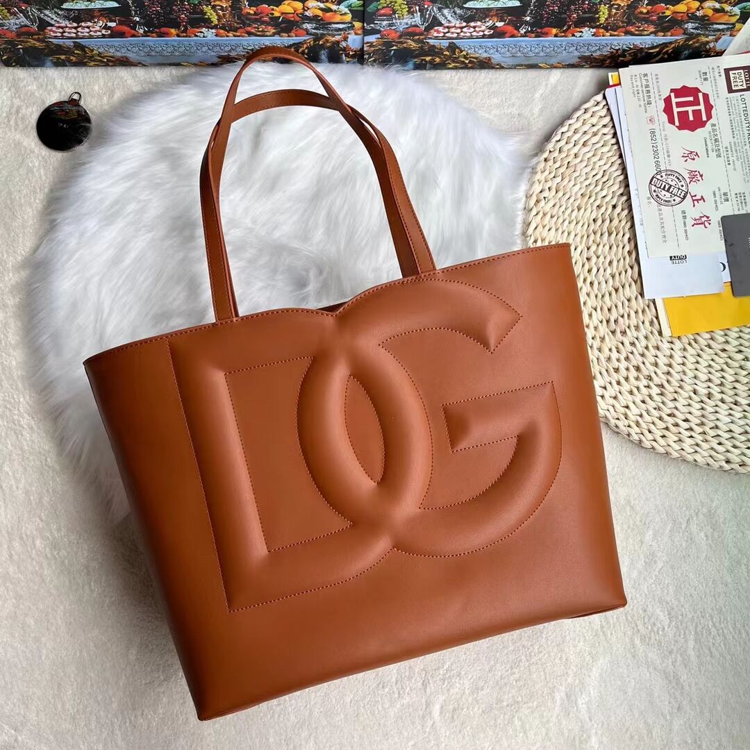 Dolce & Gabbana leather Shoulder Bag G6500 brown