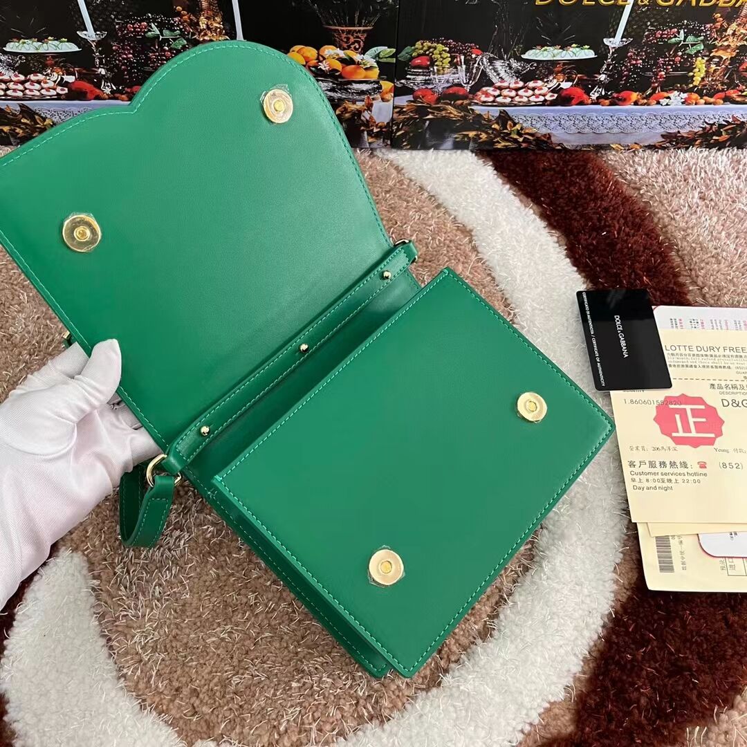 Dolce & Gabbana leather Shoulder Bag G6551 green