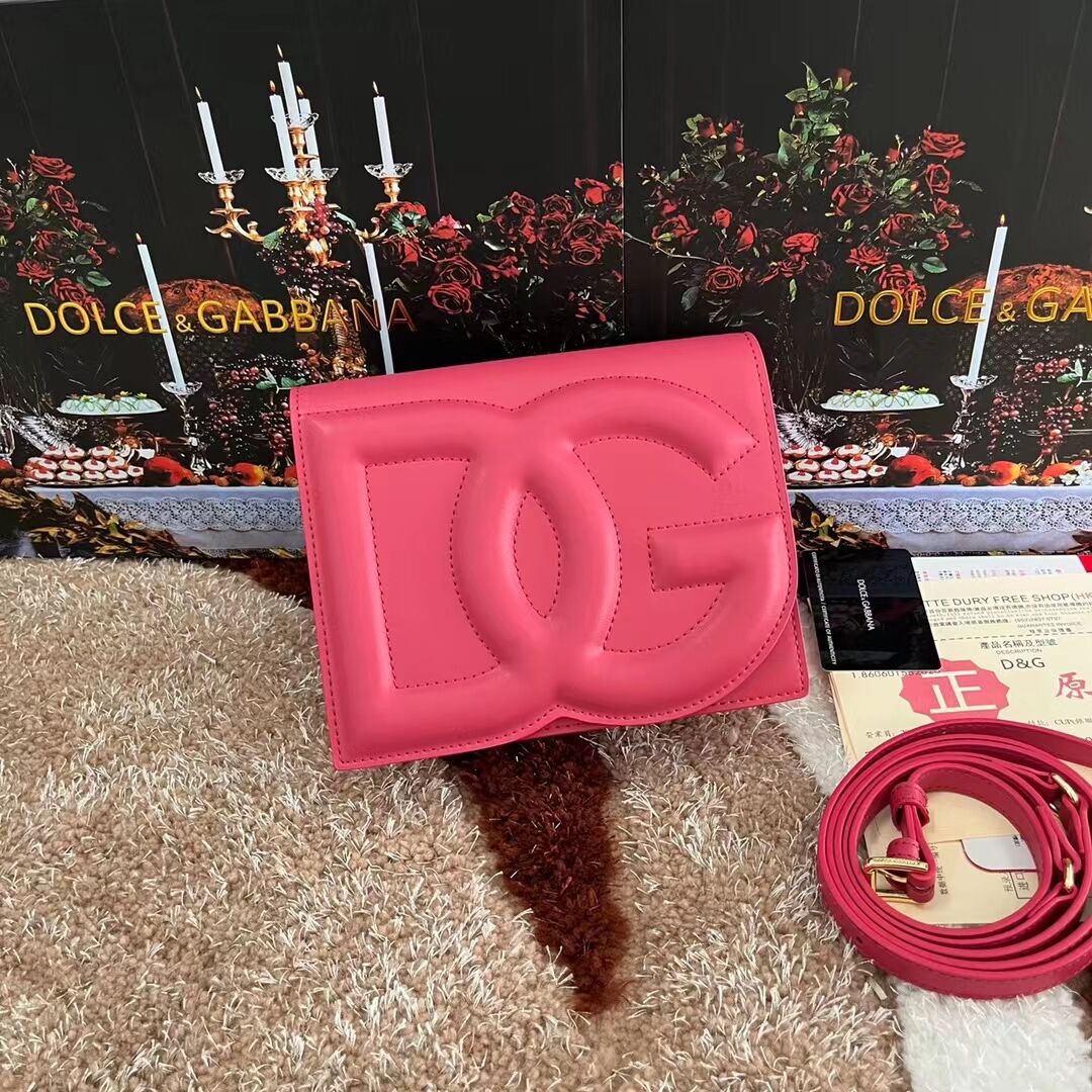 Dolce & Gabbana leather Shoulder Bag G6551 rose