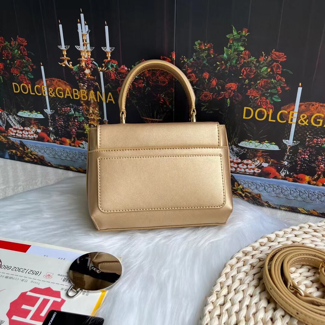 Dolce & Gabbana leather bag G6002 gold