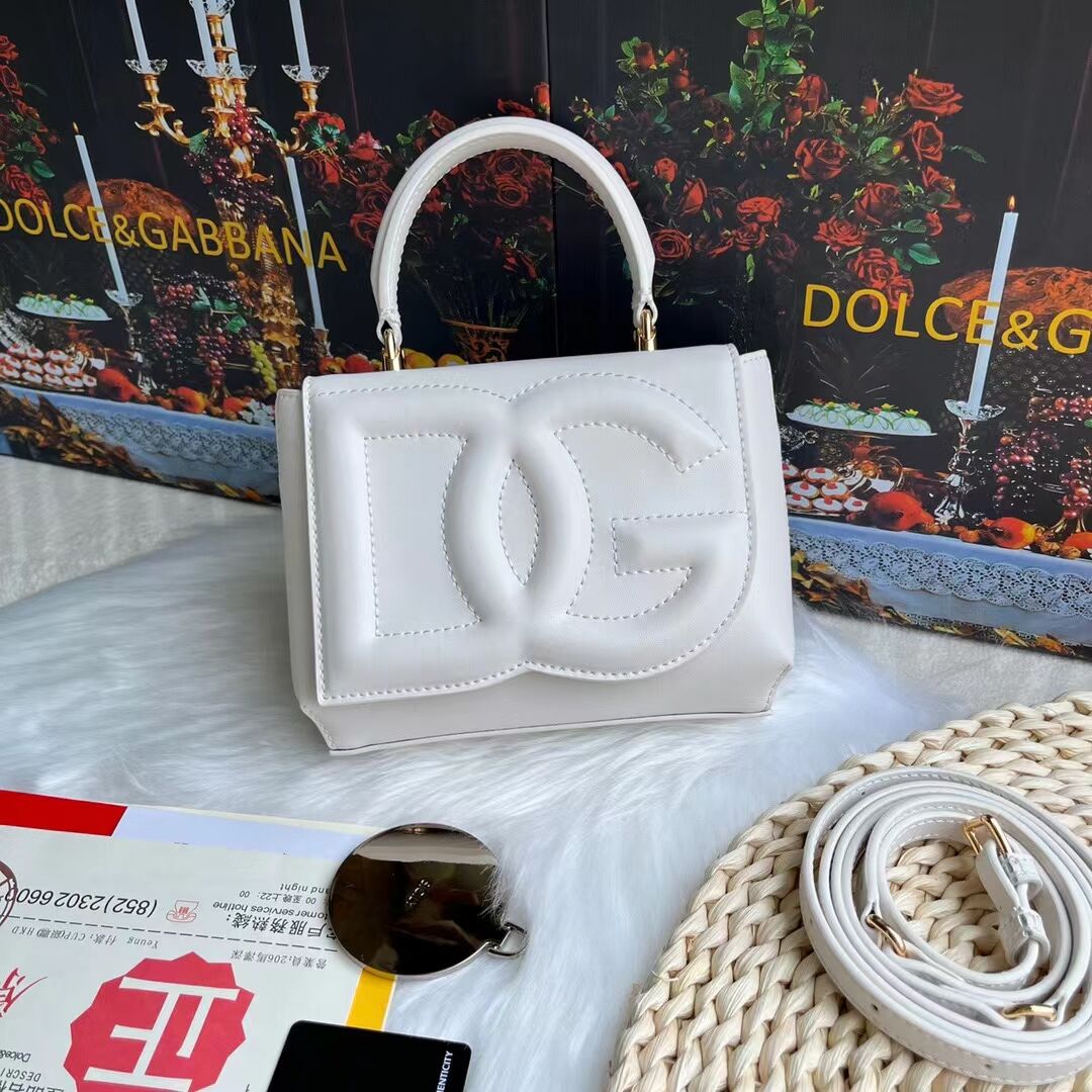 Dolce & Gabbana leather bag G6002 white