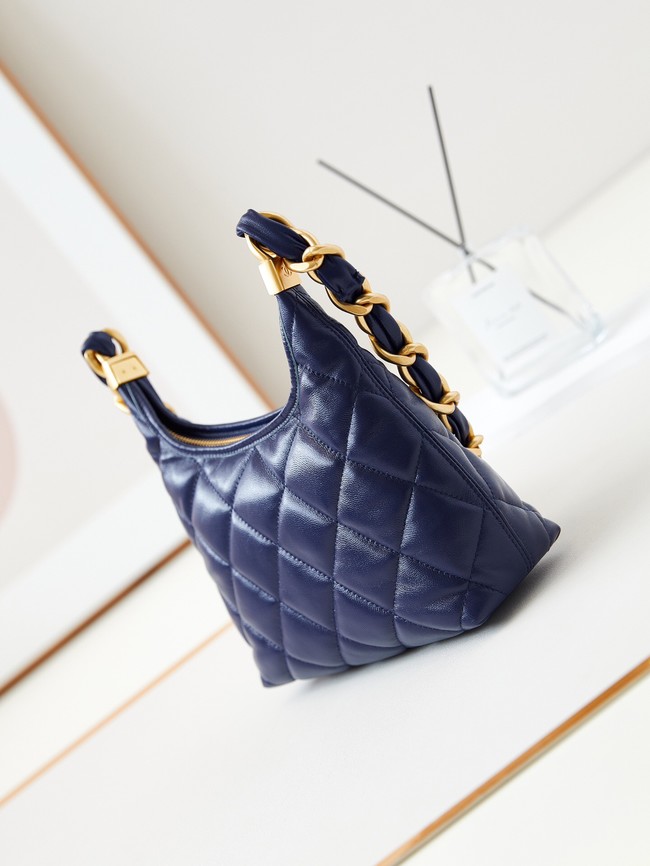 Chanel 24A SMALL HOBO HANDBAG AS4922 Royal