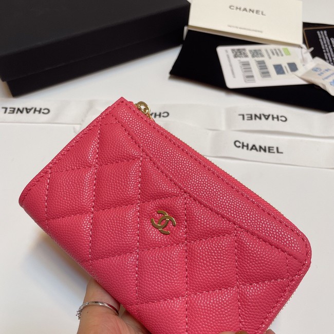 Chanel CLASSIC CARD HOLDER AP3179 rose