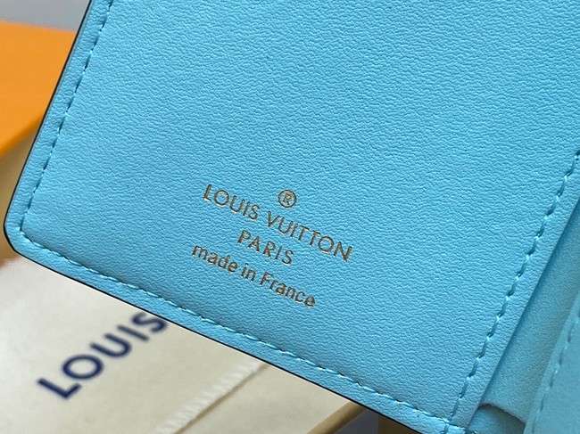 Louis Vuitton Iris Compact Wallet M83502 blue