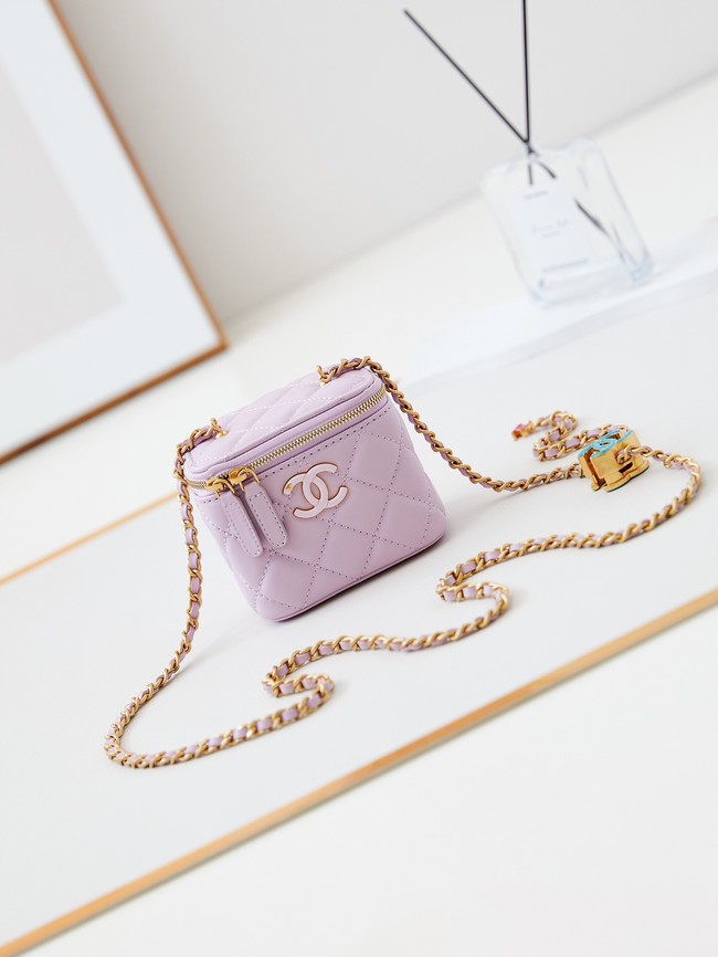 CHANEL CLUTCH WITH CHAIN AP3941 light pink