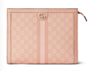 GUCCI OPHIDIA GG POUCH 625549 Dusty pink
