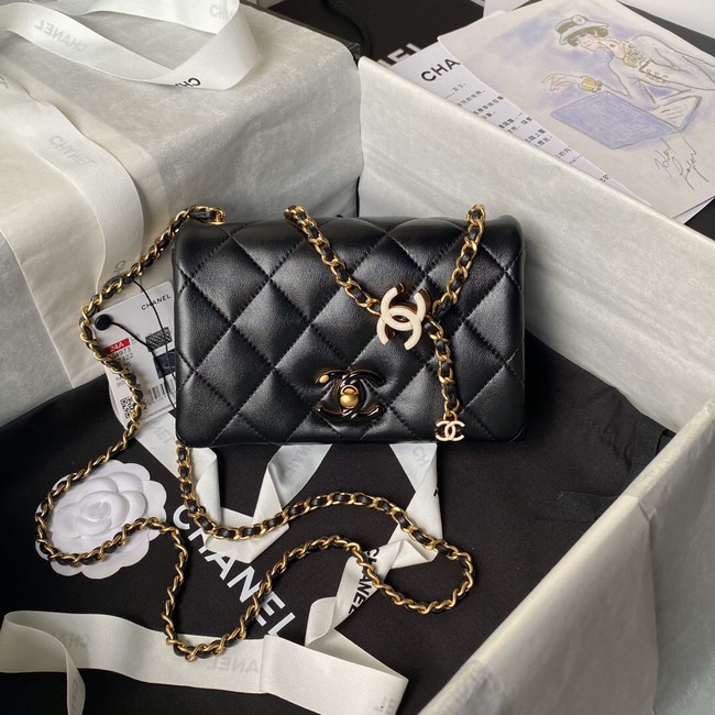 Chanel MINI FLAP BAG AS4967 black