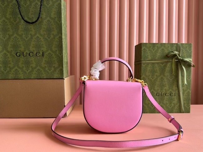 GUCCI HORSEBIT 1955 MINI TOP HANDLE BAG 781387 Pink 