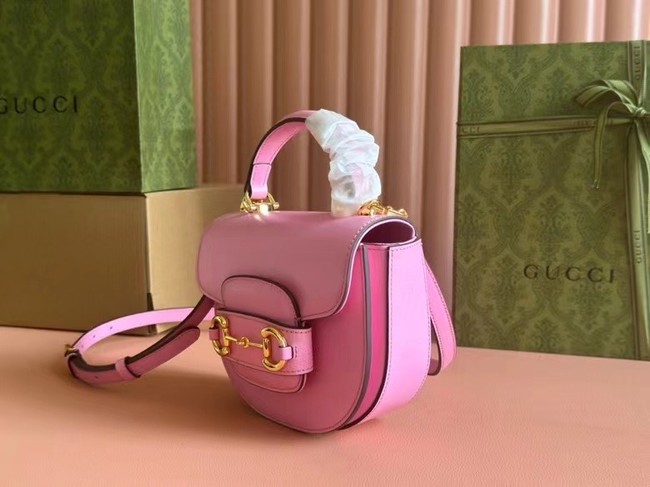 GUCCI HORSEBIT 1955 MINI TOP HANDLE BAG 781387 Pink 