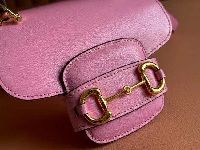 GUCCI HORSEBIT 1955 MINI TOP HANDLE BAG 781387 Pink 