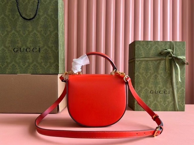 GUCCI HORSEBIT 1955 MINI TOP HANDLE BAG 781387 Orange