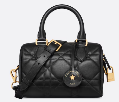 Dior Groove 20 Bag Black Macrocannage Calfskin M1364U