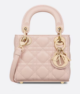 Lady Dior Micro Bag Powder Pink Cannage Lambskin S0856O