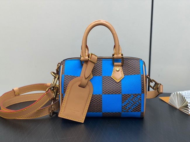 Louis Vuitton Speedy 18 Bandouliere Damier Pop N40595 blue