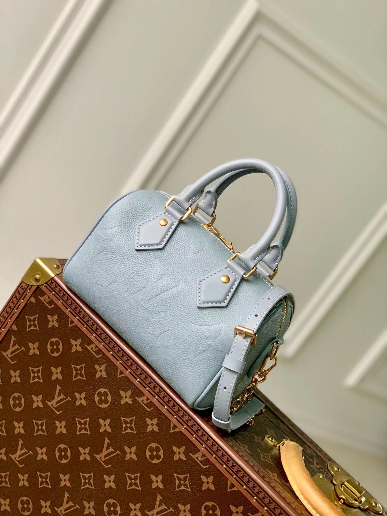 Louis Vuitton Speedy Monogram Empreinte 20 M58953 blue