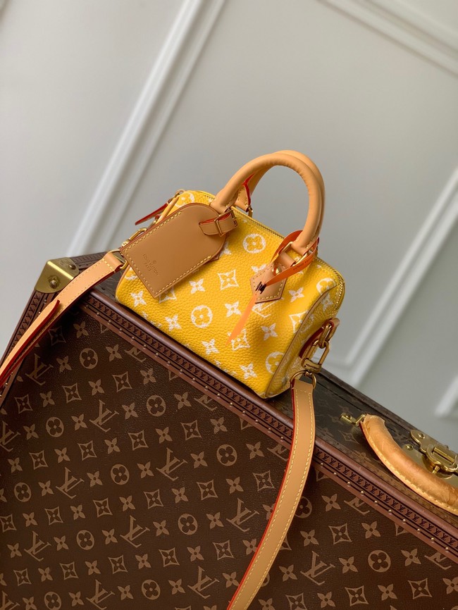 Louis Vuitton Speedy 18 Bandouliere Damier Pop M40595 yellow