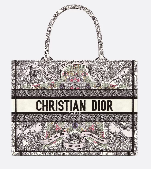 Medium Dior Book Tote Latte Embroider M1296ZEZE Medium Dior Book Tote Latte Embroider M1296ZEZE