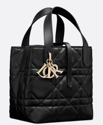 Small Dior Toujours Vertical Tote Bag black Macrocannage Calfskin M2835OSNW Small Dior Toujours Vertical Tote Bag black Macrocannage Calfskin M2835OSNW