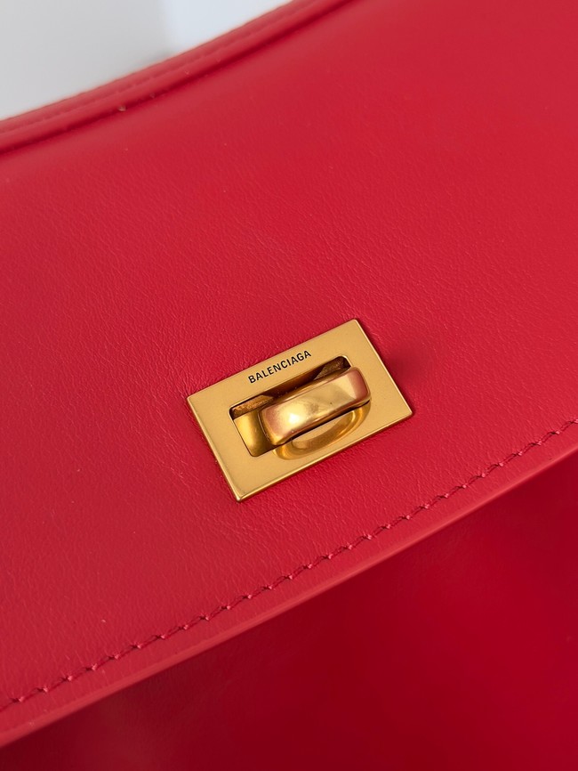 Balenciaga Rodeo Handbag smooth calfskin 795457 red