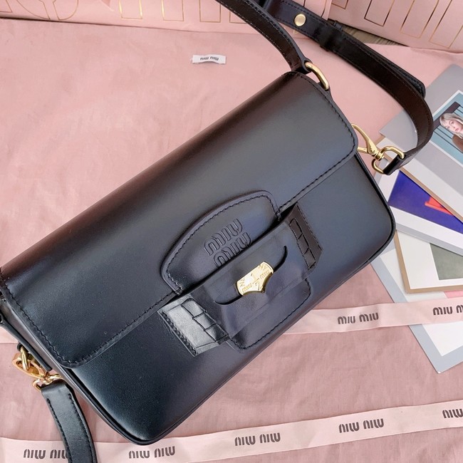 MIU MIU Leather Shoulder Bags 5BD270 black