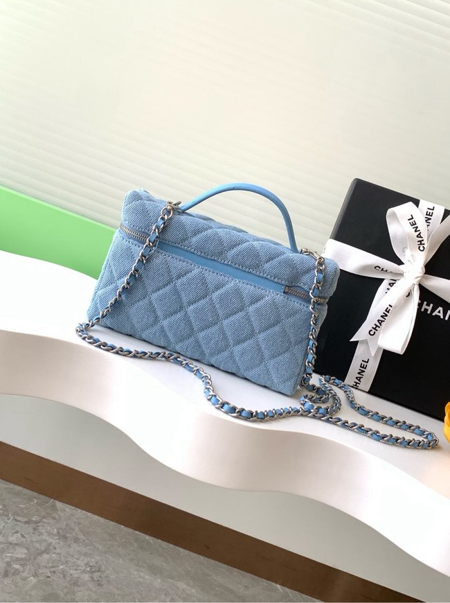 Chanel CLUTCH WITH CHAIN Denim AP4407 blue