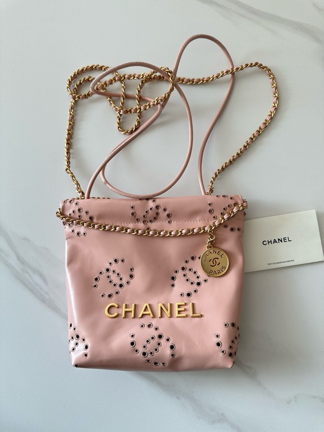 CHANEL 22 SMALL HANDBAG AS3980 pink