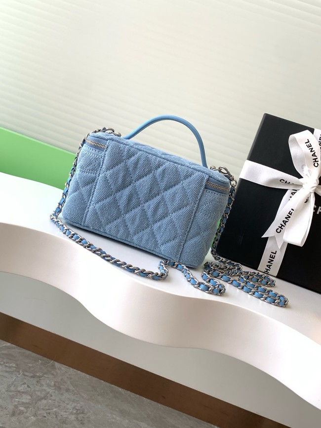 Chanel CLUTCH WITH CHAIN Denim AP4404-2 blue