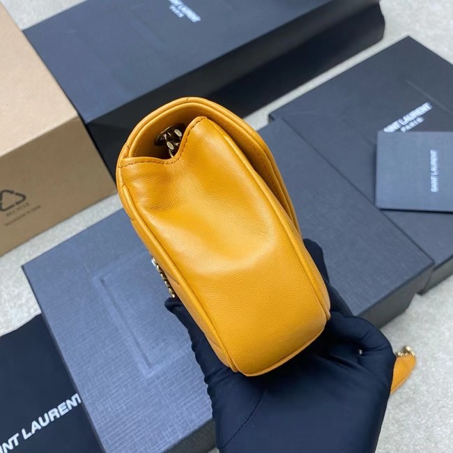 SAINT LAURENT LOULOU MINI IN LAMBSKIN 821749 yellow