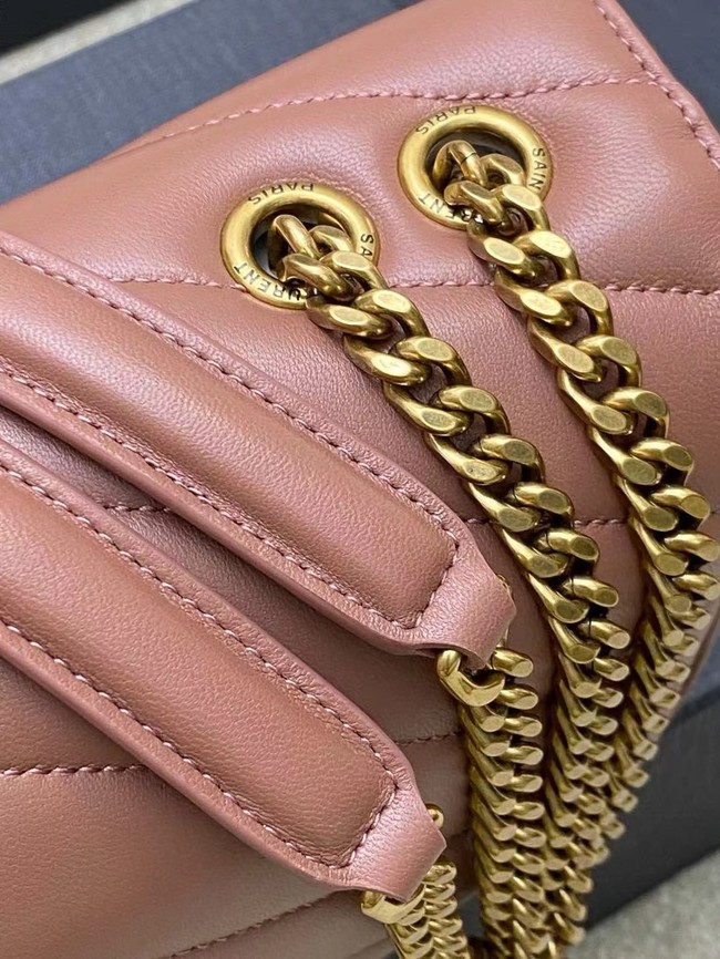 SAINT LAURENT LOULOU SMALL IN MATELASSE LAMBSKIN 801437 HORTENSIA