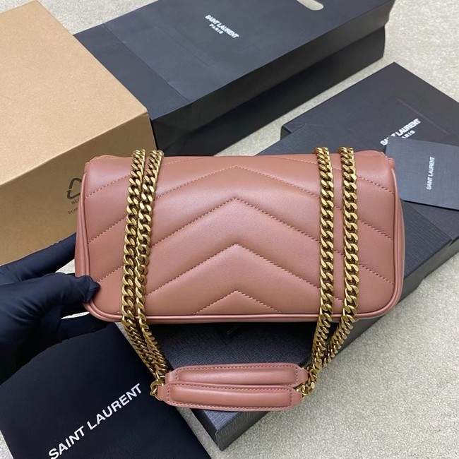 SAINT LAURENT LOULOU SMALL IN MATELASSE LAMBSKIN 801437 HORTENSIA