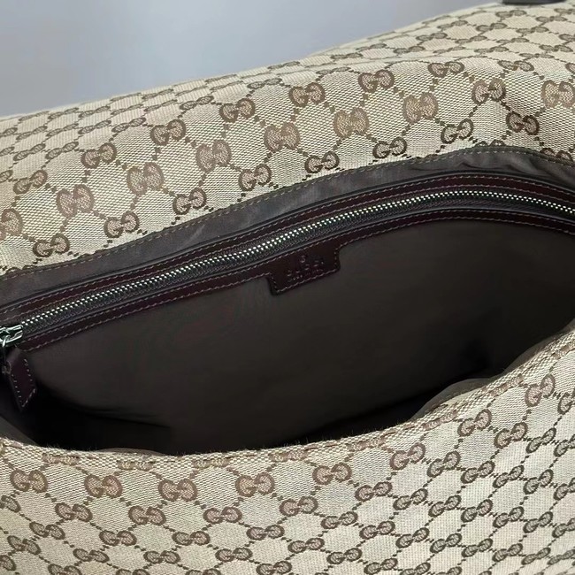 GUCCI GG CANVAS LARGE CROSSBODY BAG 821616 Beige