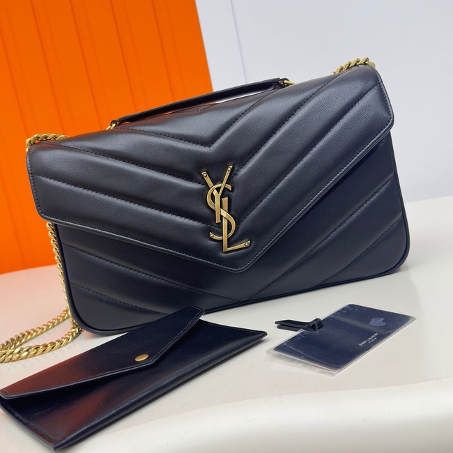 SAINT LAURENT LOULOU MEDIUM IN MATELASSE LAMBSKIN 801439 black