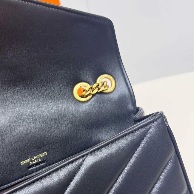 SAINT LAURENT LOULOU SMALL IN MATELASSE LAMBSKIN 801437 black