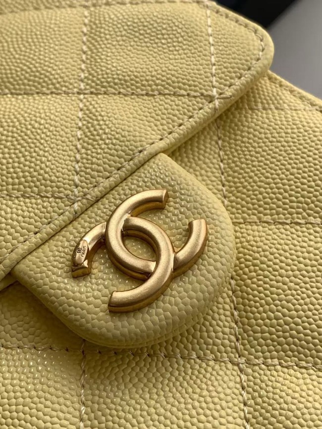 CHANEL 25 SMALL HANDBAG AS5293 Light Yellow