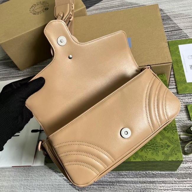 Gucci GG MARMONT SHOULDER BAG 734814 Apricot