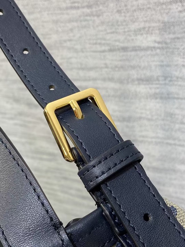 Dior Small D-Journey Bag M2416UNUO Blue Dior Oblique Jacquard