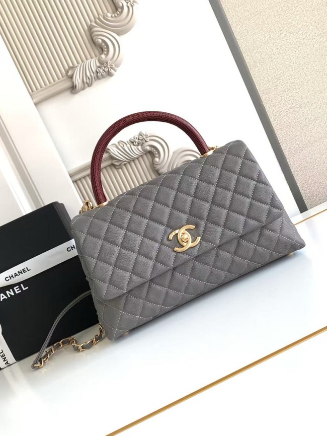 Chanel LARGE FLAP BAG WITH TOP HANDLE 92991-15