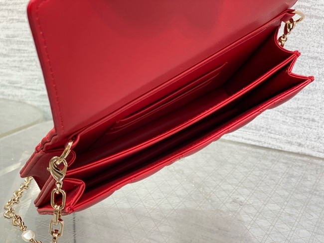 My Dior Mini Bag Cannage Lambskin S0980ONMJ red