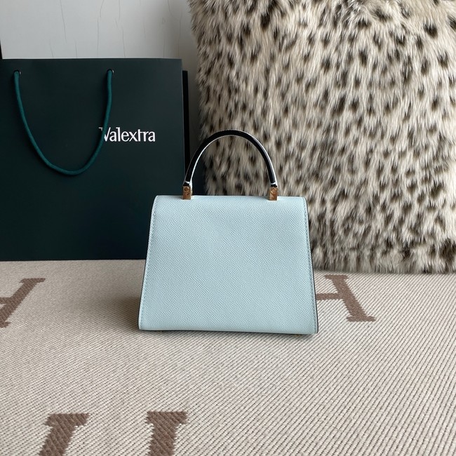 Valextra Iside Top Handle Mini Bag 00359 light blue