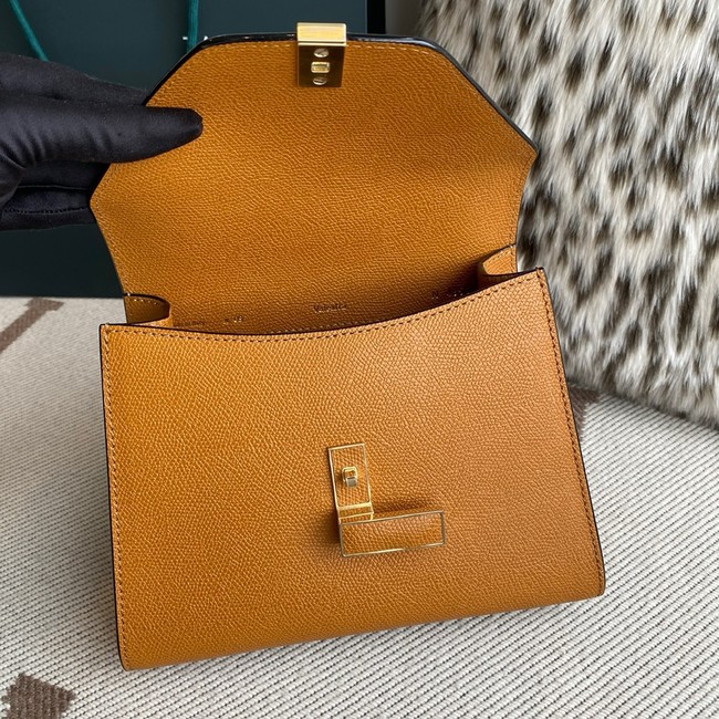 Valextra Iside Top Handle Medium Bag 56028 HAVANA BROWN