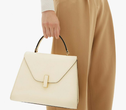 Valextra Iside Top Handle Medium Bag 56028 PERGAMENA WHITE Valextra Iside Top Handle Medium Bag 56028 PERGAMENA WHITE