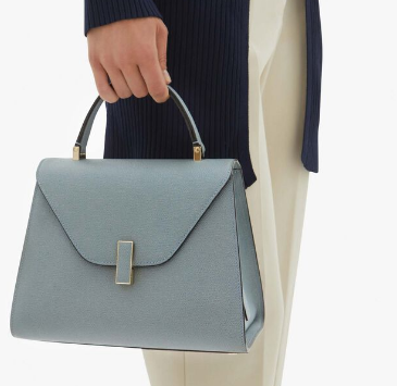 Valextra Iside Top Handle Medium Bag 56028 SMOKEY BLUE Valextra Iside Top Handle Medium Bag 56028 SMOKEY BLUE