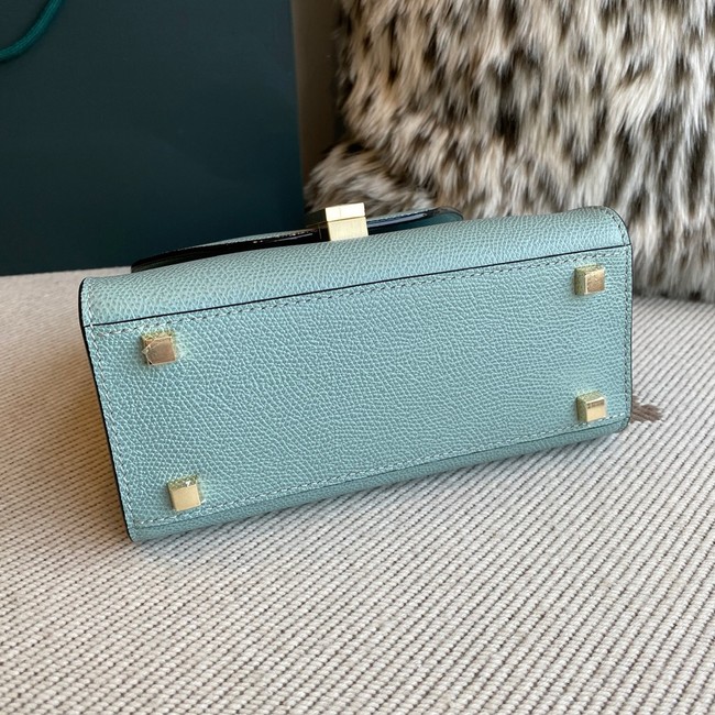 Valextra Iside Top Handle Mini Bag 00359 blue