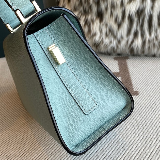 Valextra Iside Top Handle Mini Bag 00359 blue